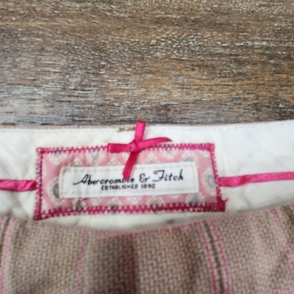 VINTAGE Abercrombie & Fitch Low Waist Crop Pants Y2K Size 4 - Picture 3 of 7